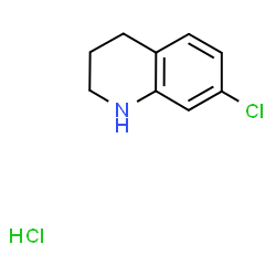 ChemSpider 2D Image | 7-chloro-1,2,3,4-tetrahydroquinoline hydrochloride | C9H11Cl2N