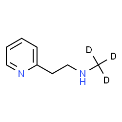 ChemSpider 2D Image | N-(~2~H_3_)Methyl-2-(2-pyridinyl)ethanamine | C8H9D3N2