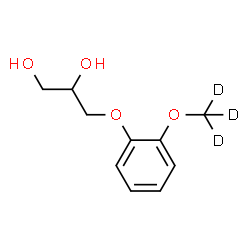 ChemSpider 2D Image | 3-{2-[(~2~H_3_)Methyloxy]phenoxy}-1,2-propanediol | C10H11D3O4