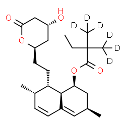 ChemSpider 2D Image | Simvastatin-d6 | C25H32D6O5