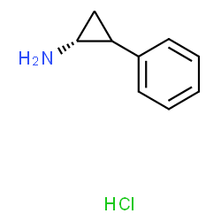 ChemSpider 2D Image | (1R)-2-Phenylcyclopropanamine hydrochloride (1:1) | C9H12ClN