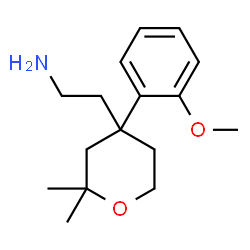 ChemSpider 2D Image | 2-[4-(2-methoxyphenyl)-2,2-dimethyloxan-4-yl]ethan-1-amine | C16H25NO2