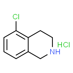 ChemSpider 2D Image | 5-Chloro-1,2,3,4-Tetrahydroisoquinoline Hydrochloride | C9H11Cl2N