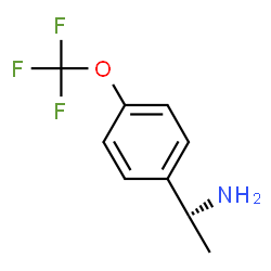 ChemSpider 2D Image | (1S)-1-[4-(Trifluoromethoxy)phenyl]ethanamine | C9H10F3NO
