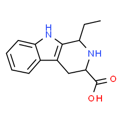 ChemSpider 2D Image | 1-ETHYL-2,3,4,9-TETRAHYDRO-1H-β-CARBOLINE-3-CARBOXYLIC ACID | C14H16N2O2