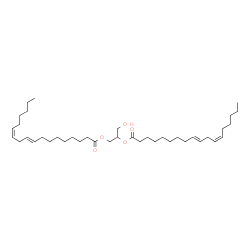 ChemSpider 2D Image | 3-Hydroxy-1,2-propanediyl (9E,12Z,9'E,12'Z)bis(-9,12-octadecadienoate) | C39H68O5