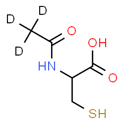 ChemSpider 2D Image | N-(~2~H_3_)Ethanoylcysteine | C5H6D3NO3S