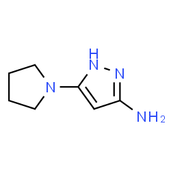 ChemSpider 2D Image | 5-(1-Pyrrolidinyl)-1H-pyrazol-3-amine | C7H12N4