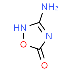 ChemSpider 2D Image | 3-Amino-1,2,4-oxadiazol-5(2H)-one | C2H3N3O2