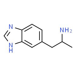 ChemSpider 2D Image | 1-(1H-Benzimidazol-5-yl)-2-propanamine | C10H13N3
