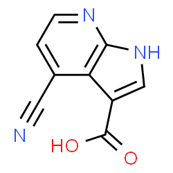 ChemSpider 2D Image | 4-Cyano-1H-pyrrolo[2,3-b]pyridine-3-carboxylic acid | C9H5N3O2
