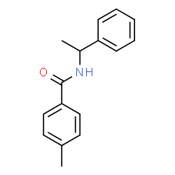 ChemSpider 2D Image | 4-Methyl-N-(1-phenylethyl)benzamide | C16H17NO