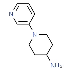 ChemSpider 2D Image | 1-(3-Pyridinyl)-4-piperidinamine | C10H15N3