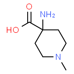 ChemSpider 2D Image | 4-Amino-1-methyl-4-piperidinecarboxylic acid | C7H14N2O2