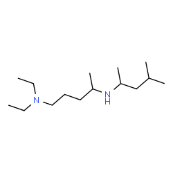 ChemSpider 2D Image | N~1~,N~1~-Diethyl-N~4~-(4-methyl-2-pentanyl)-1,4-pentanediamine | C15H34N2