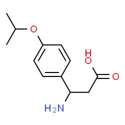 ChemSpider 2D Image | 3-Amino-3-(4-isopropoxyphenyl)propanoic acid | C12H17NO3