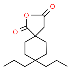 ChemSpider 2D Image | 8,8-Dipropyl-2-oxaspiro[4.5]decane-1,3-dione | C15H24O3