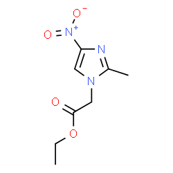 ChemSpider 2D Image | Ethyl 2-methyl-4-nitro-1H-imidazole-1-acetate | C8H11N3O4