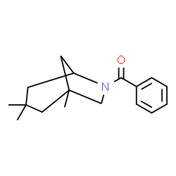 ChemSpider 2D Image | 6-benzoyl-1,3,3-trimethyl-6-azabicyclo[3.2.1]octane | C17H23NO