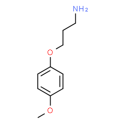 ChemSpider 2D Image | 3-(4-Methoxyphenoxy)-1-propanamine | C10H15NO2