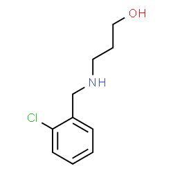 ChemSpider 2D Image | 3-(2-Chloro-benzylamino)-propan-1-ol | C10H14ClNO