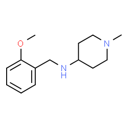 ChemSpider 2D Image | N-(2-Methoxybenzyl)-1-methyl-4-piperidinamine | C14H22N2O