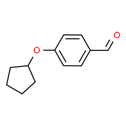 ChemSpider 2D Image | 4-Cyclopentyloxy-benzaldehyde | C12H14O2