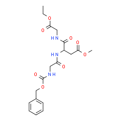 ChemSpider 2D Image | Ethyl 8-(2-methoxy-2-oxoethyl)-3,6,9-trioxo-1-phenyl-2-oxa-4,7,10-triazadodecan-12-oate | C19H25N3O8