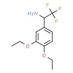 ChemSpider 2D Image | 1-(3,4-Diethoxyphenyl)-2,2,2-trifluoroethanamine | C12H16F3NO2