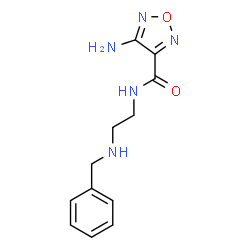 ChemSpider 2D Image | 4-Amino-N-[2-(benzylamino)ethyl]-1,2,5-oxadiazole-3-carboxamide | C12H15N5O2