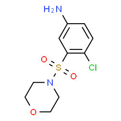 ChemSpider 2D Image | 4-Chloro-3-(morpholinosulfonyl)aniline | C10H13ClN2O3S