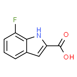 ChemSpider 2D Image | 7-Fluoro-1H-indole-2-carboxylicacid | C9H6FNO2