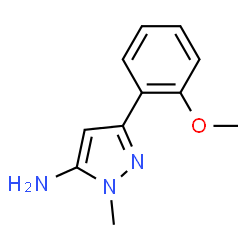 ChemSpider 2D Image | 5-(2-Methoxyphenyl)-2-methylpyrazol-3-amine | C11H13N3O