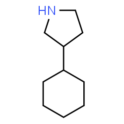 ChemSpider 2D Image | 3-Cyclohexylpyrrolidine | C10H19N