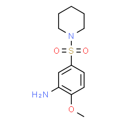 ChemSpider 2D Image | 2-Methoxy-5-(1-piperidinylsulfonyl)aniline | C12H18N2O3S