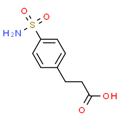 ChemSpider 2D Image | 3-(4-Sulfamoylphenyl)propanoic acid | C9H11NO4S