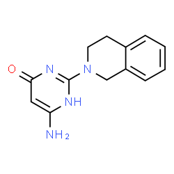 ChemSpider 2D Image | 4-pyrimidinol, 6-amino-2-(3,4-dihydro-2(1H)-isoquinolinyl)- | C13H14N4O