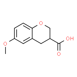 ChemSpider 2D Image | 6-methoxychroman-3-carboxylic acid | C11H12O4