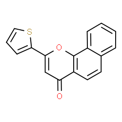 ChemSpider 2D Image | 2-(2-Thienyl)-4H-benzo[h]chromen-4-one | C17H10O2S
