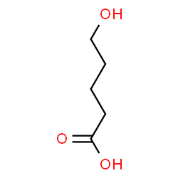 ChemSpider 2D Image | 5-hydroxyvaleric acid | C5H10O3