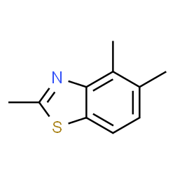 ChemSpider 2D Image | 2,4,5-Trimethylbenzothiazole | C10H11NS