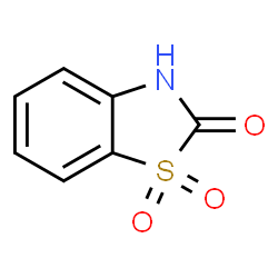 ChemSpider 2D Image | 1,3-Benzothiazol-2(3H)-one 1,1-dioxide | C7H5NO3S