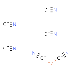 ChemSpider 2D Image | ferrous;hexacyanide | C6FeN6