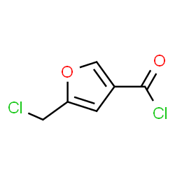 ChemSpider 2D Image | 5-(Chloromethyl)-3-furoyl chloride | C6H4Cl2O2