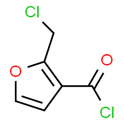 ChemSpider 2D Image | 2-(Chloromethyl)-3-furoyl chloride | C6H4Cl2O2