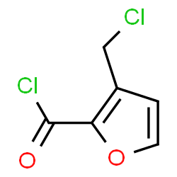 ChemSpider 2D Image | 3-(Chloromethyl)-2-furoyl chloride | C6H4Cl2O2