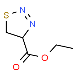 ChemSpider 2D Image | Ethyl 4,5-dihydro-1,2,3-thiadiazole-4-carboxylate | C5H8N2O2S