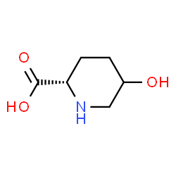 ChemSpider 2D Image | (2S)-5-Hydroxy-2-piperidinecarboxylic acid | C6H11NO3