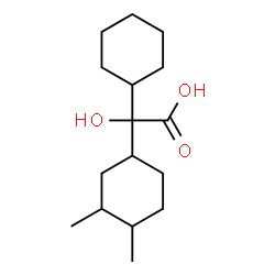 ChemSpider 2D Image | Cyclohexyl(3,4-dimethylcyclohexyl)hydroxyacetic acid | C16H28O3