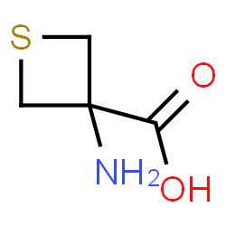 ChemSpider 2D Image | 3-Amino-3-thietanecarboxylic acid | C4H7NO2S
